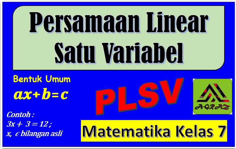 Video Tutorial Cara Menyelesaikan Himpunan Persamaan Linear Satu Variabel-PLSV
